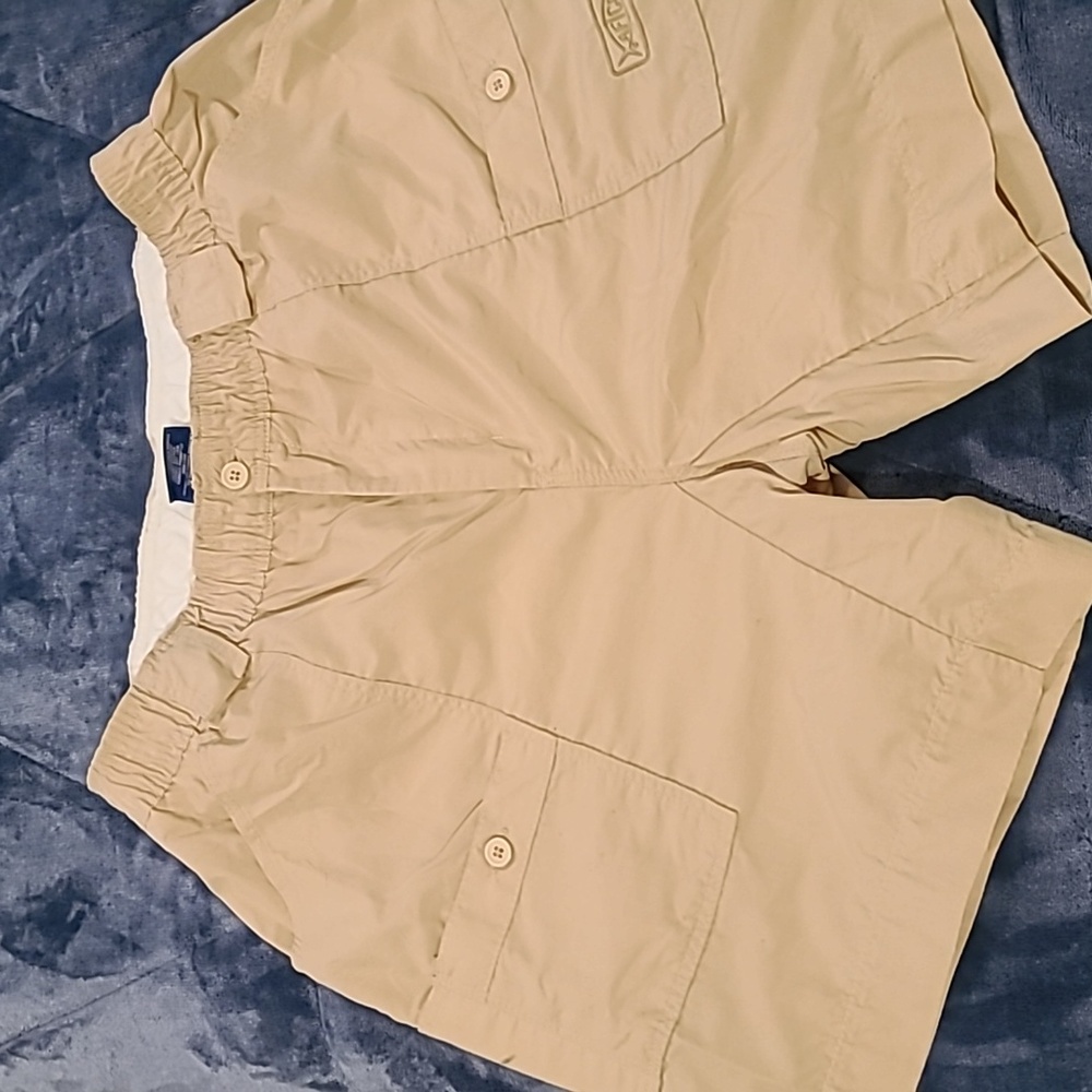 AFTCO khaki shorts, size 36, shorter length